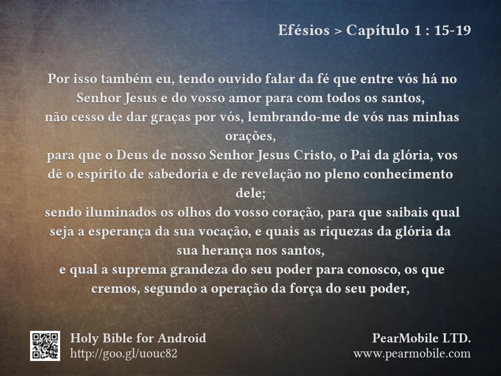 Efésios, Capítulo 1:15-19